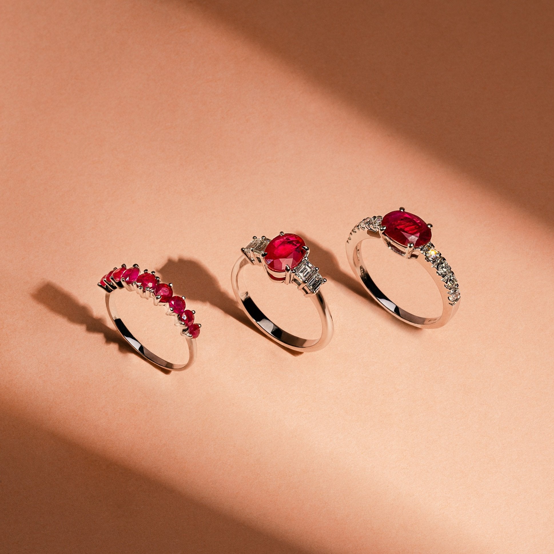 Ruby Ring. Diamond and Ruby ring. Gift ring. Gold ring. Diamond ring