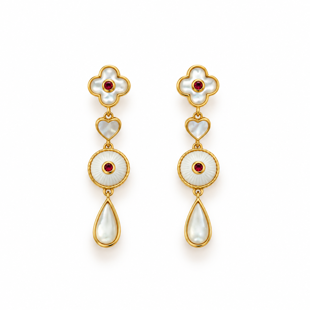 Floral Elegance Drop Earrings
