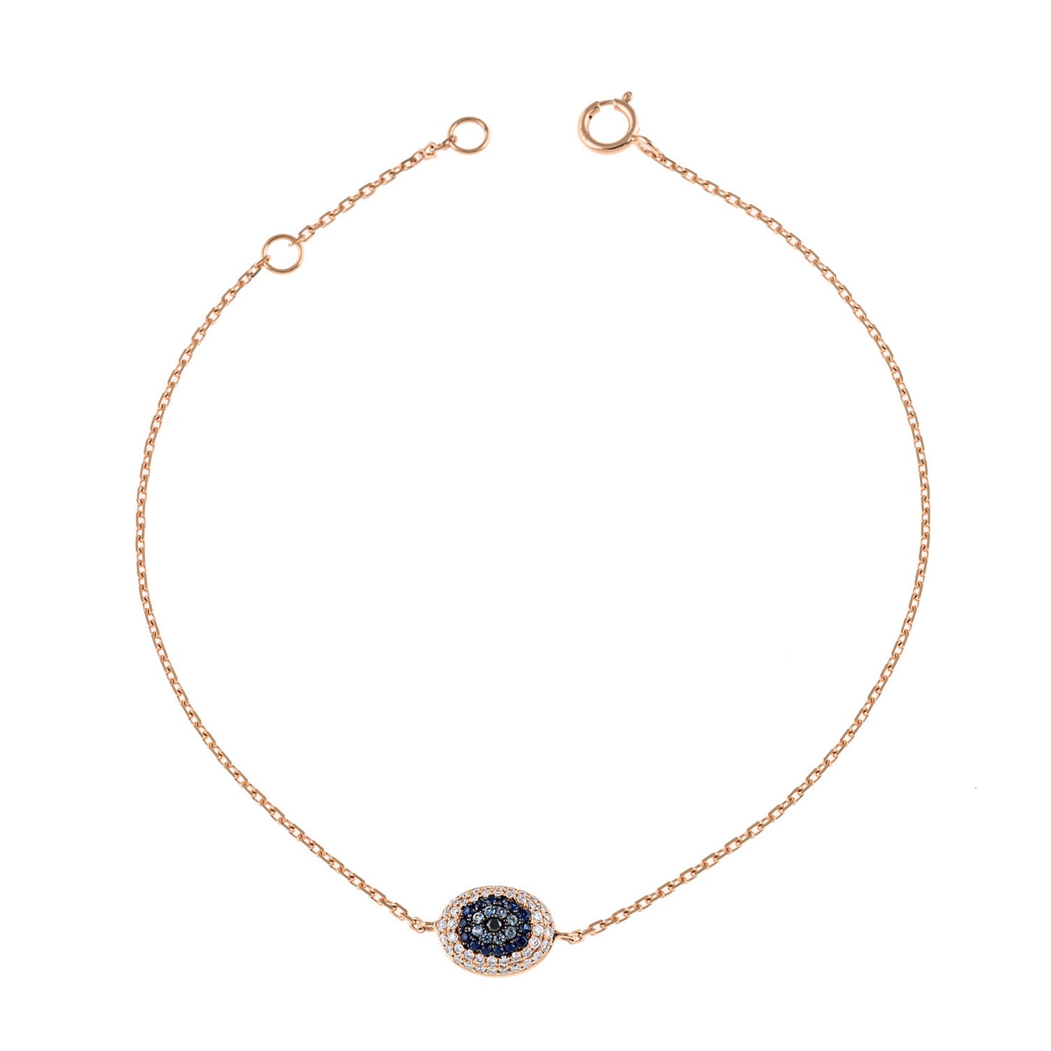 Evil eye bracelet. Diamond evil eye bracelet. Evil eye chain bracelet. Sapphire and diamond eye bracelet. Eye bracelet. Eye jewellery. Anatol jewellery. Χρυσά κοσμήματα. Κόσμημα με μάτι. Βραχιόλι με μάτι. Χρυσό μάτι με μπριγιάν. Ανατολ κοσμήματα.