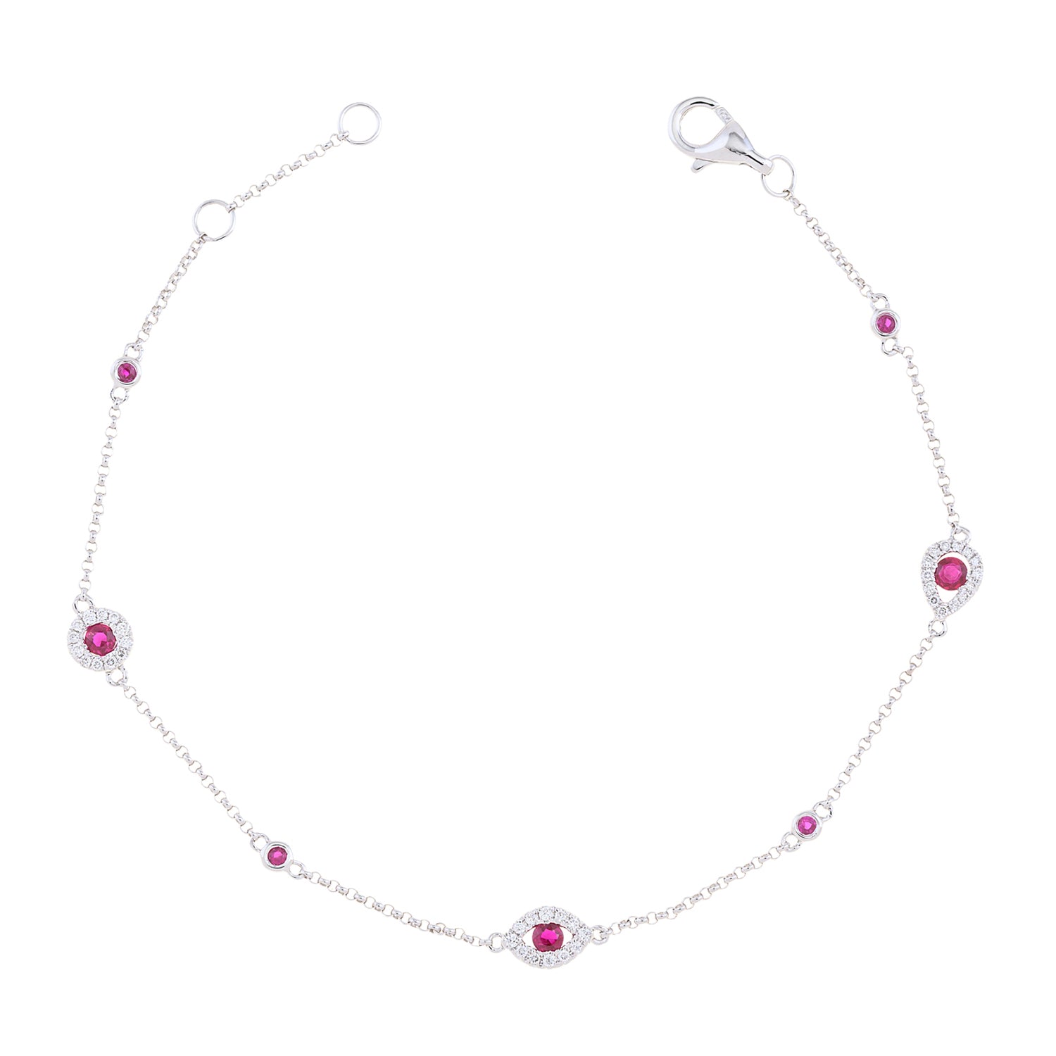 Ruby Shapes Bracelet