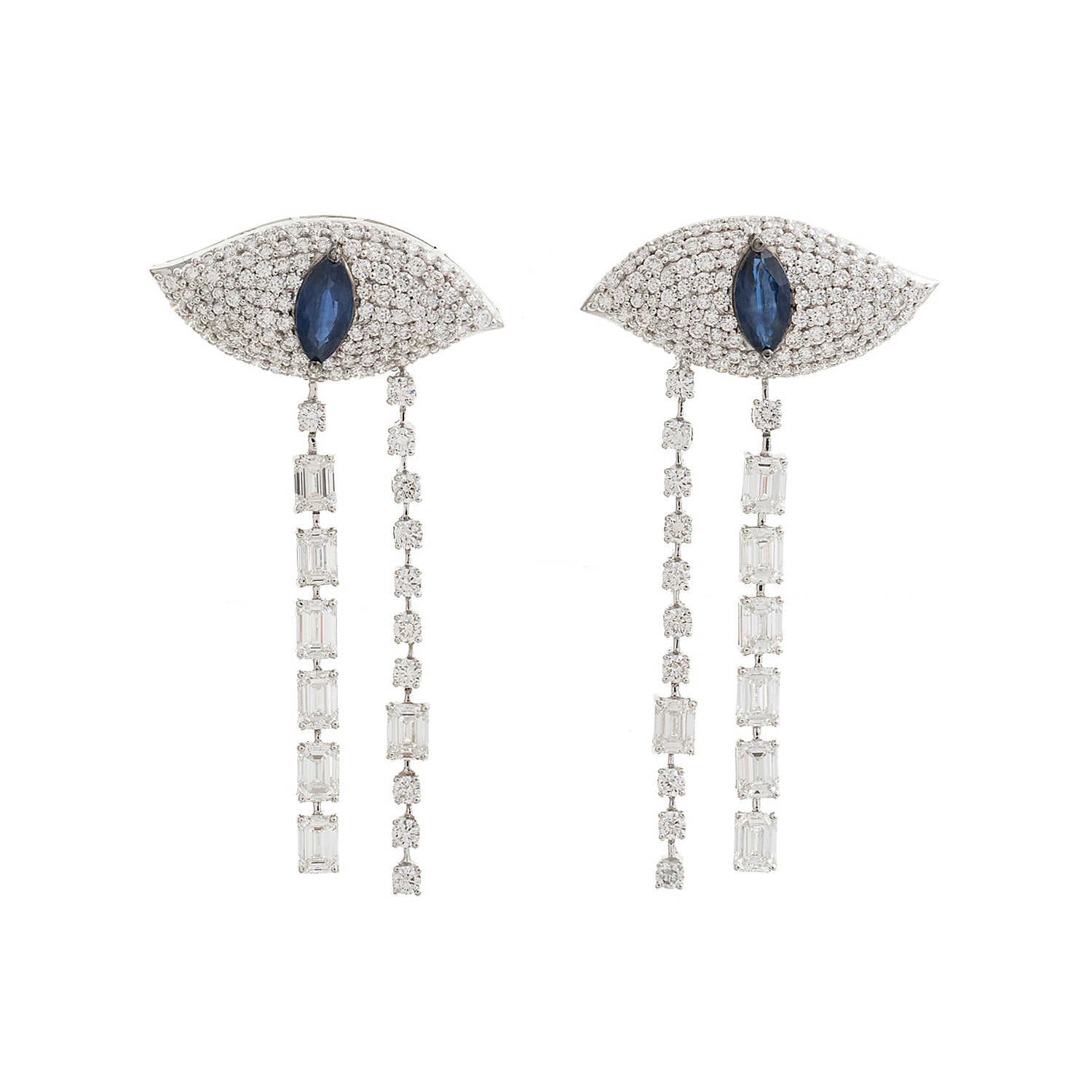 Evil Eye Diamond Earring