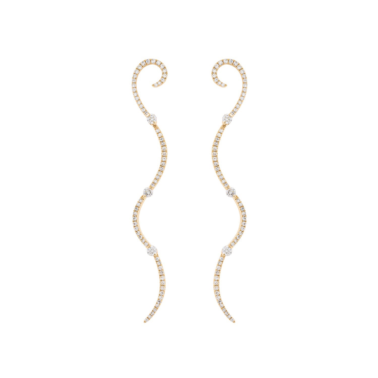 Diamond Bracket Earrings