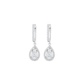 Pear Shape Diamond Earrings