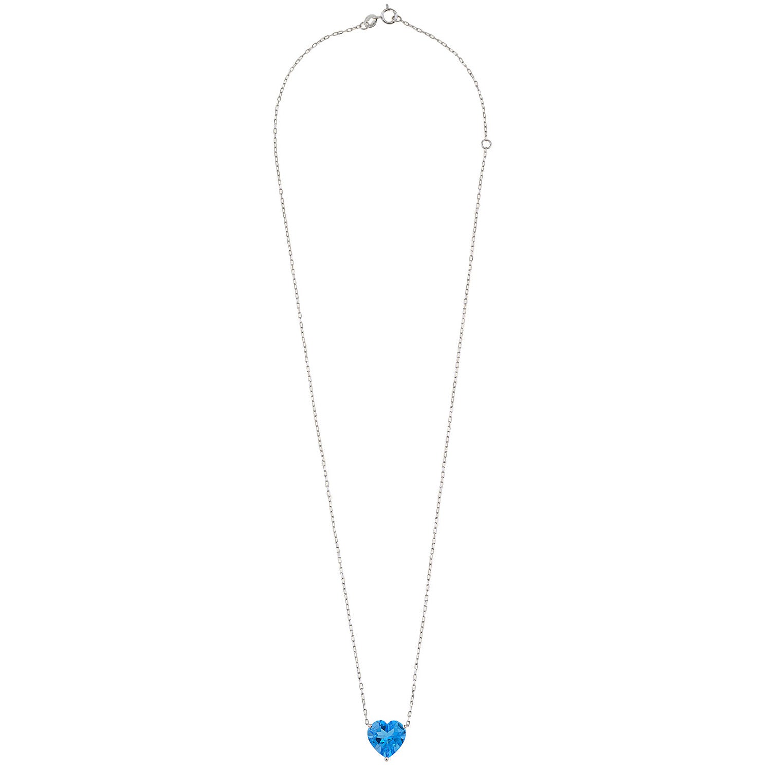 Blue Cloud Heart Necklace