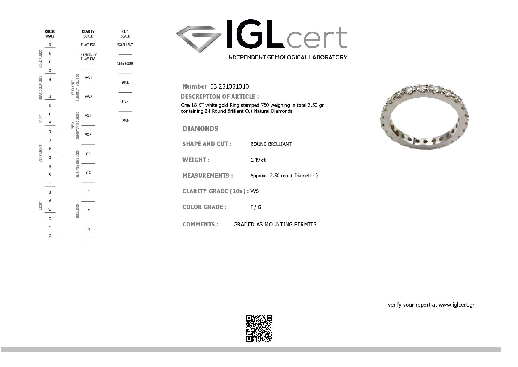 Gold and diamond ring. Eternity ring. Diamond wedding band. Diamond eternity ring. Anatol jewellery. Golden Hall. Fine jewellery. Χρυσά κοσμήματα. Κοσμήματα Κηφισιά. Βέρες γάμου. Διαμαντένια βέρα. Βέρα με διαμάντια. Δαχτυλίδι σειρέ με μπριγιάν. Σειρέ δαχτυλίδι με διαμάντια.