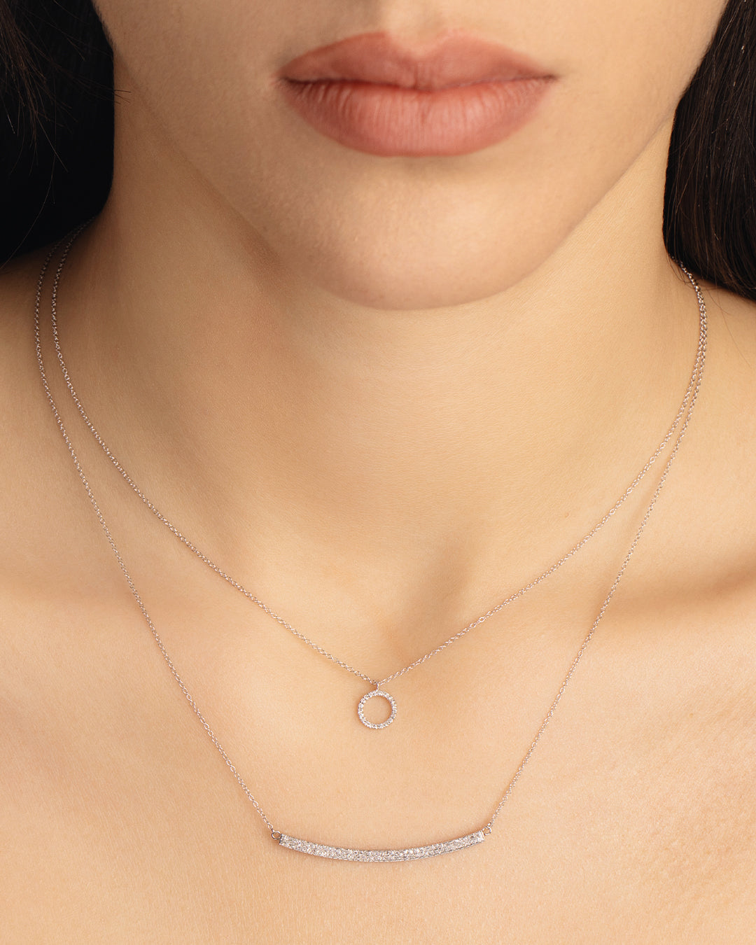 Diamond Circle Necklace