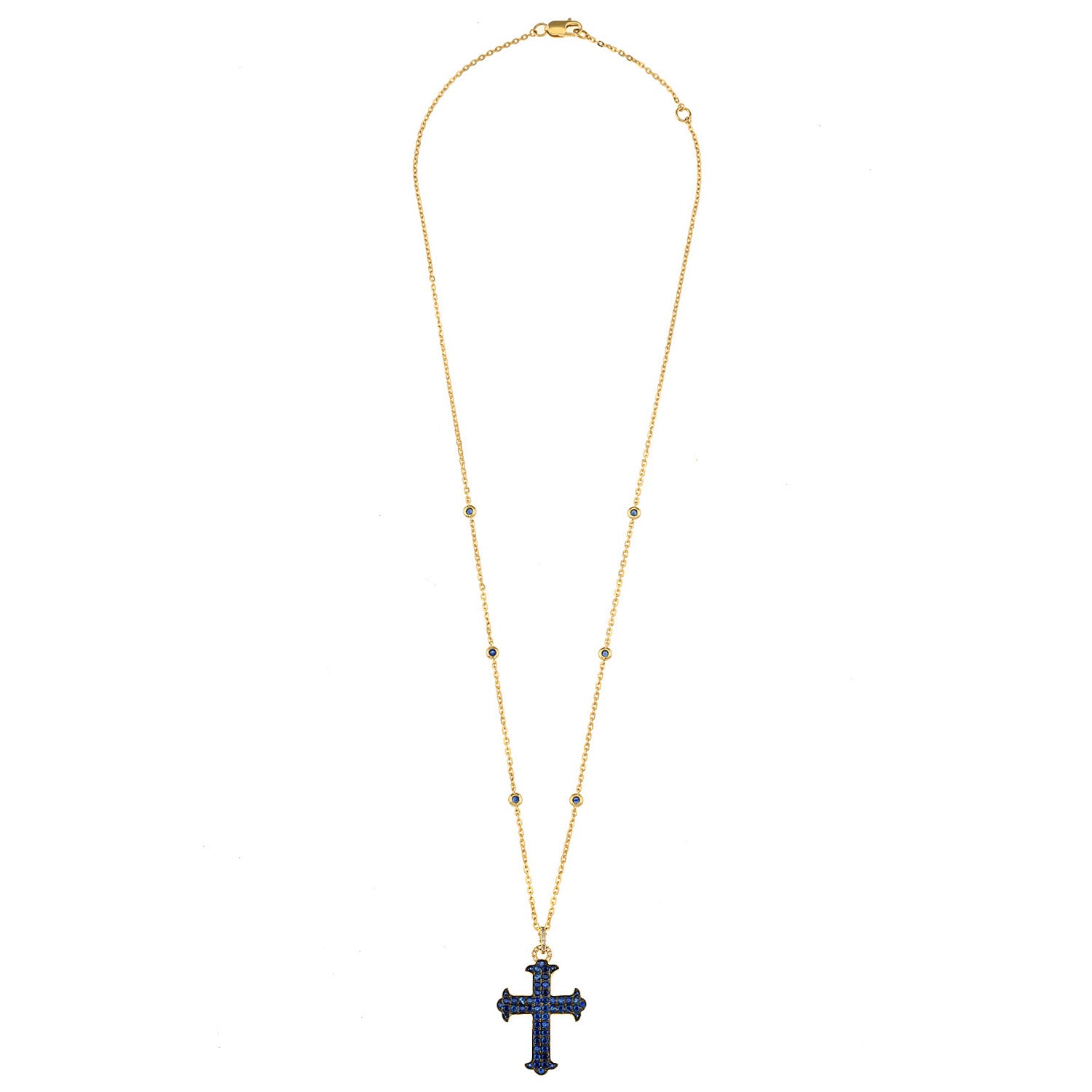 Diamond Cross. Gold and diamond cross. Cross for christening. Cross for baptism. Fine jewellery. Anatol jewellery. Χρυσά κοσμήματα. Κοσμήματα Κηφισιά. Σταυρός χρυσός. Σταυρός με διαμάντια. Βαφτιστικός σταυρός. Σταυρός για βάφτιση. Σταυρός με μπριγιάν. Sapphire cross necklace.
