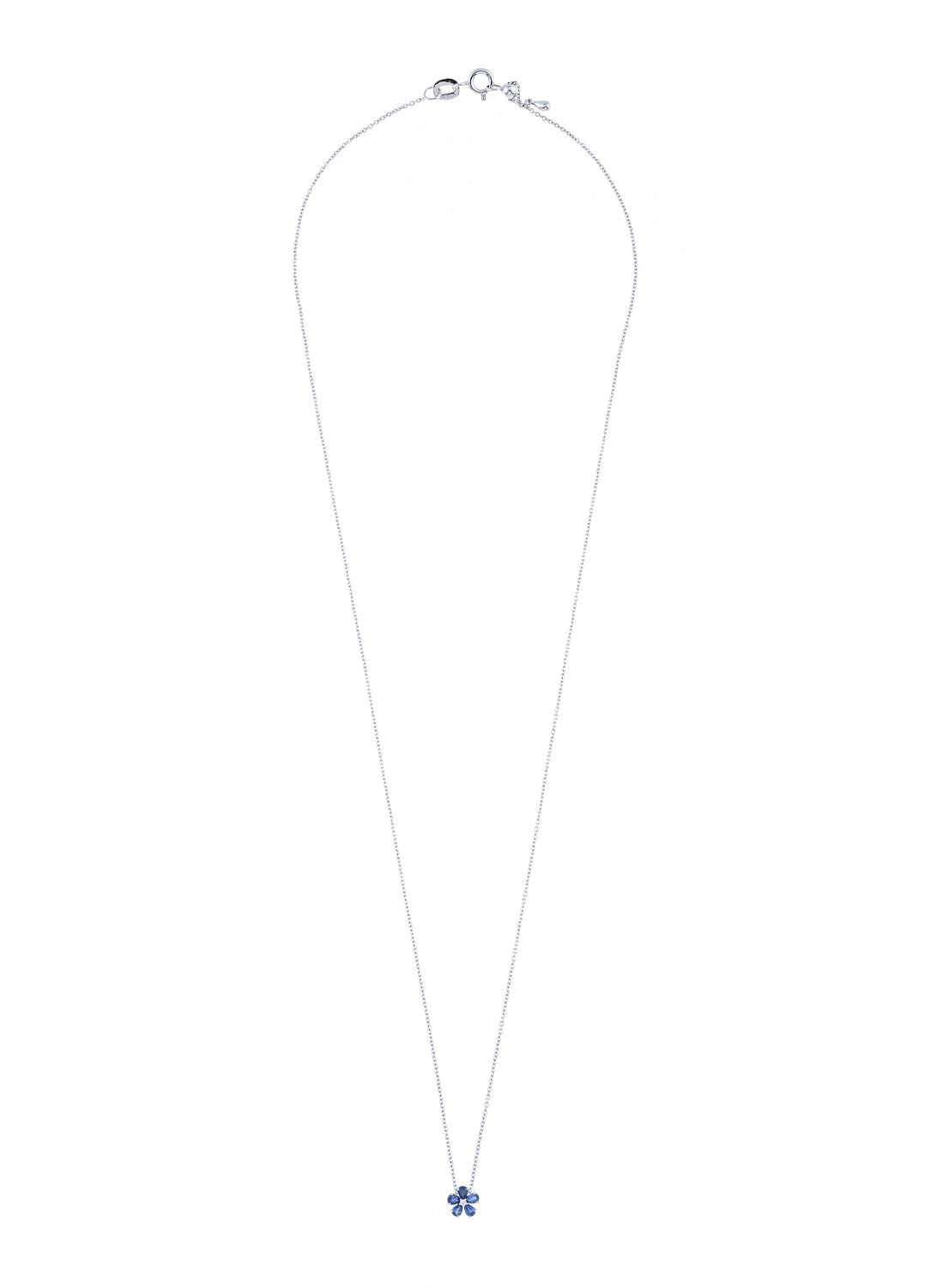 Sapphire Flower Necklace