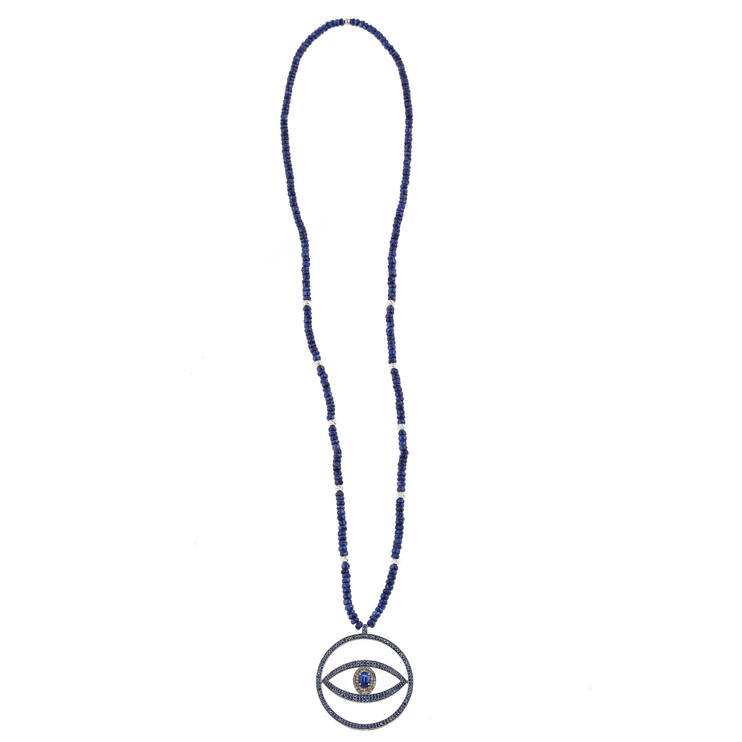 Evil Eye Necklace. Diamond Necklace. Blue Sapphires. Tear drop necklace. Fine Jewelry. Gift. Κολιέ μάτι. Κολιέ για δώρο μάτι. Χρυσό κολιέ. Κολιέ με διαμάντια. Κολιέ με ζαφείρια. Μάτι φυλαχτό.