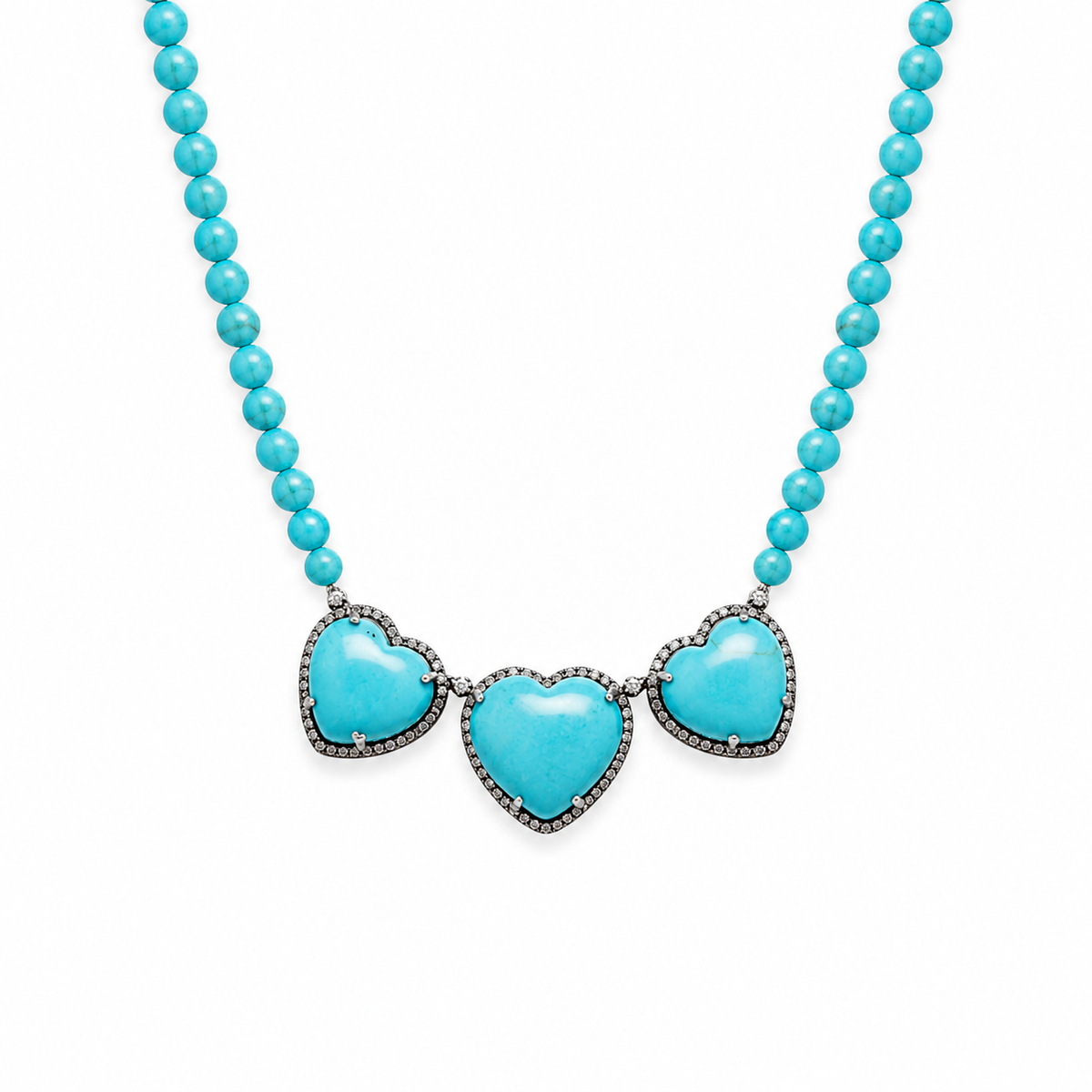 Triple Heart Turquoise Necklace