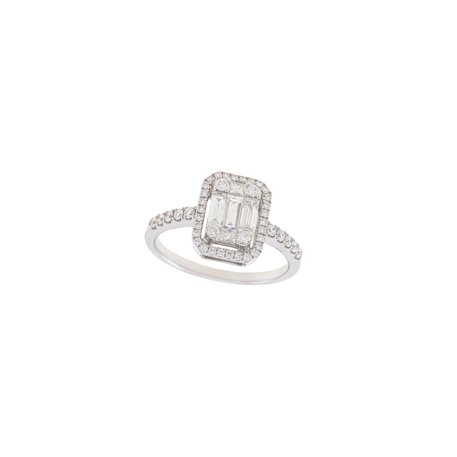 Rectangle Diamond Ring