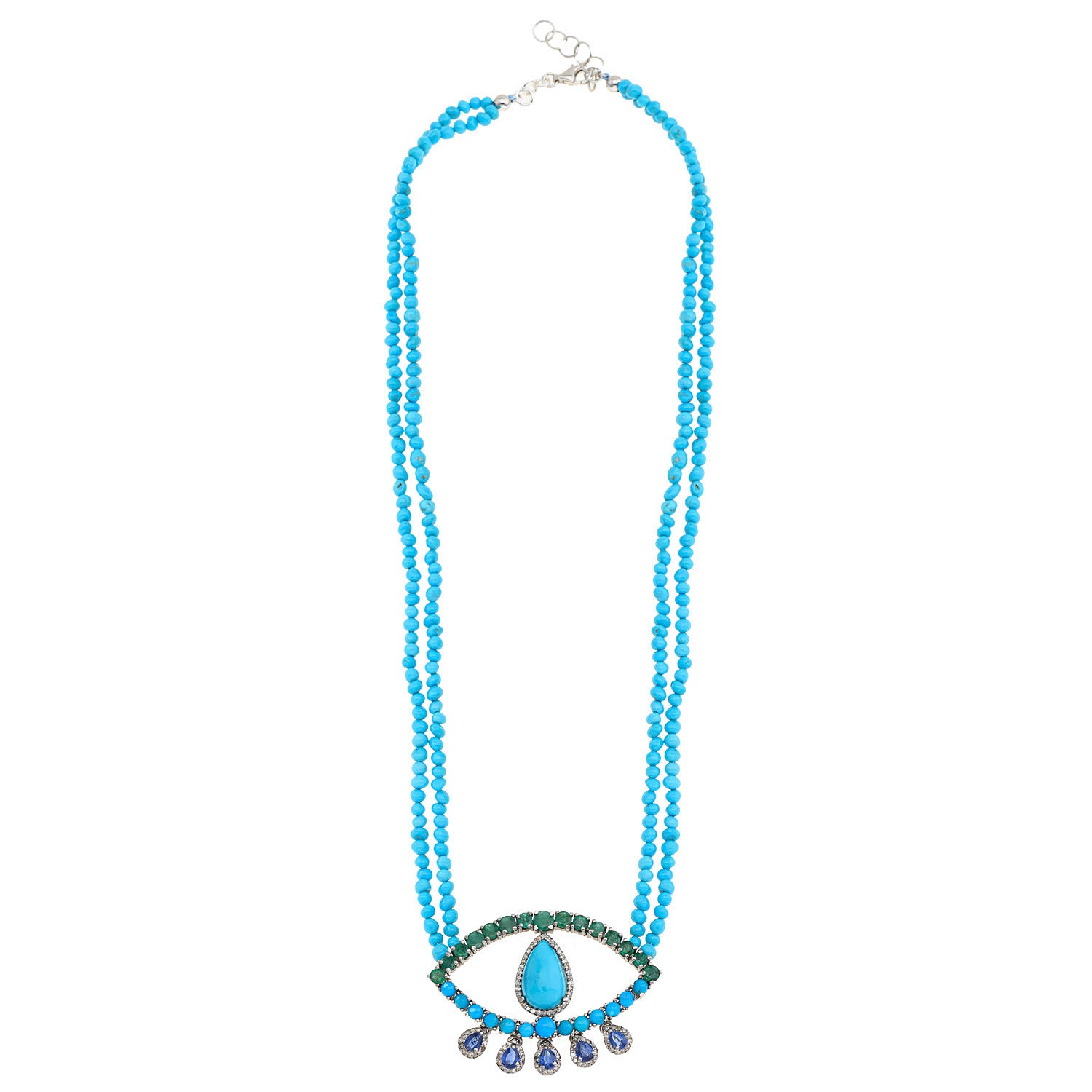 Sea Droplets Eye Necklace