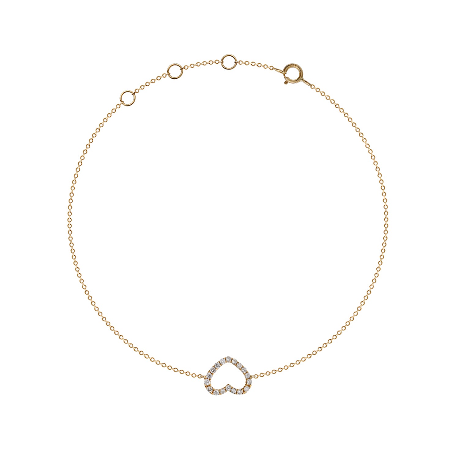 Diamond Heart Bracelet.