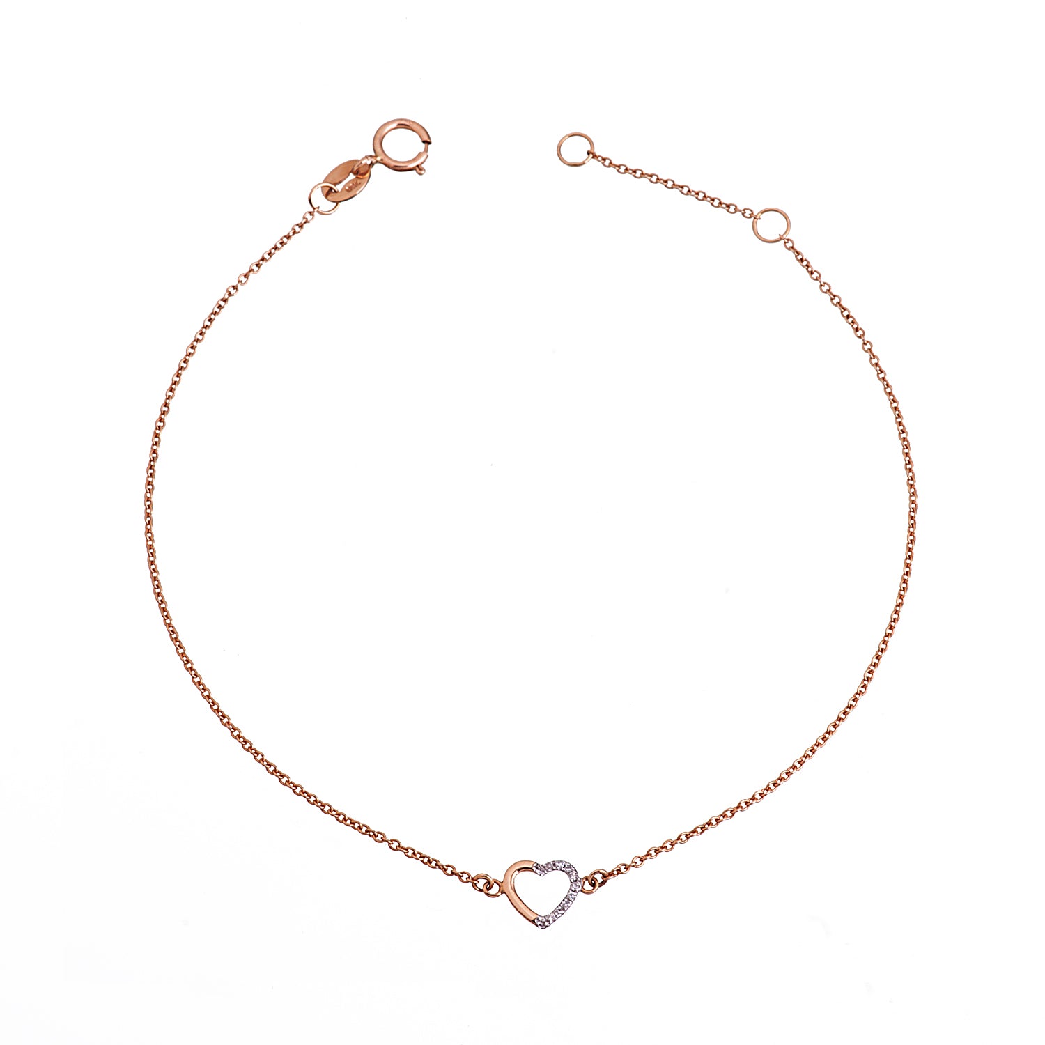 Diamond Heart Bracelet