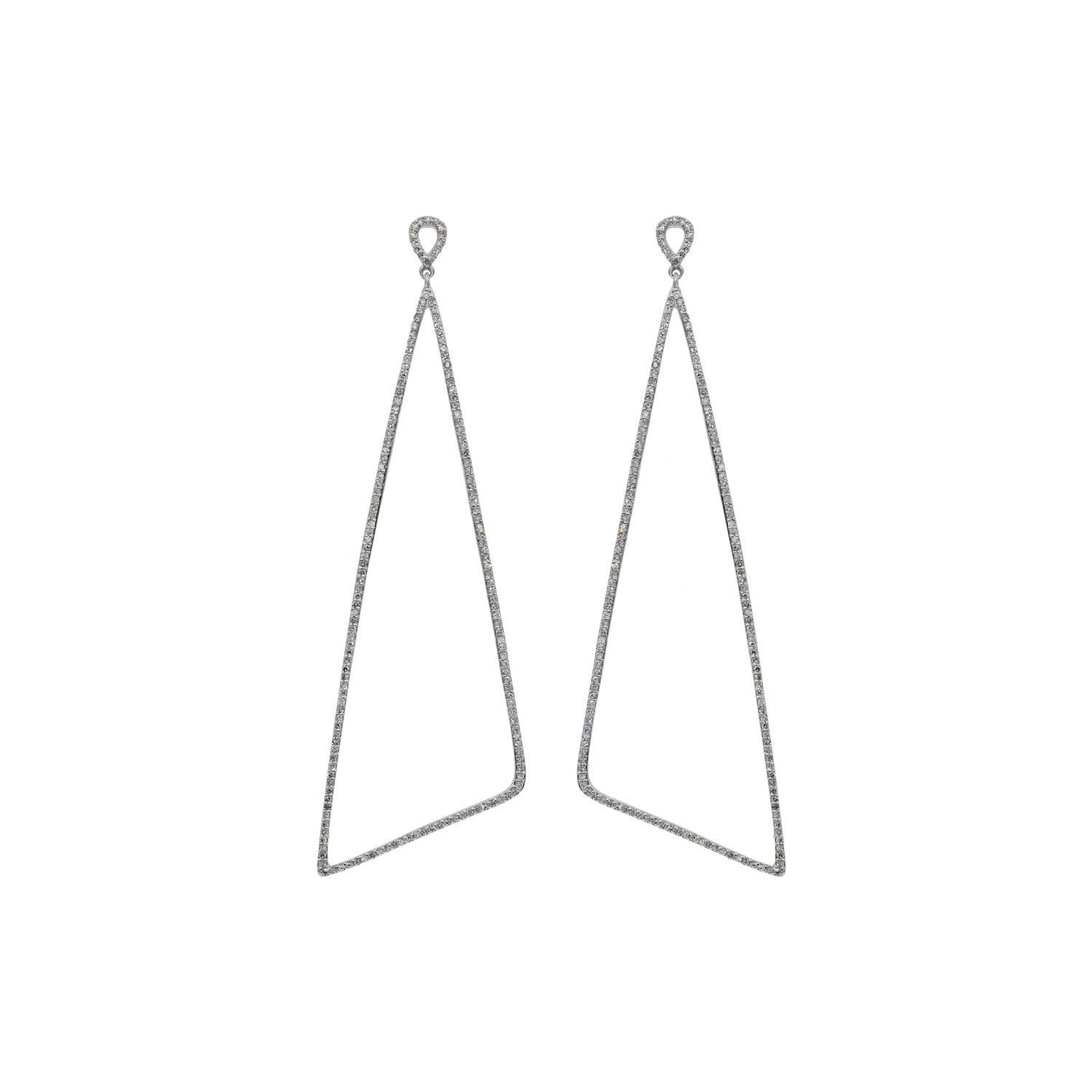 Triangle Diamond Earrings