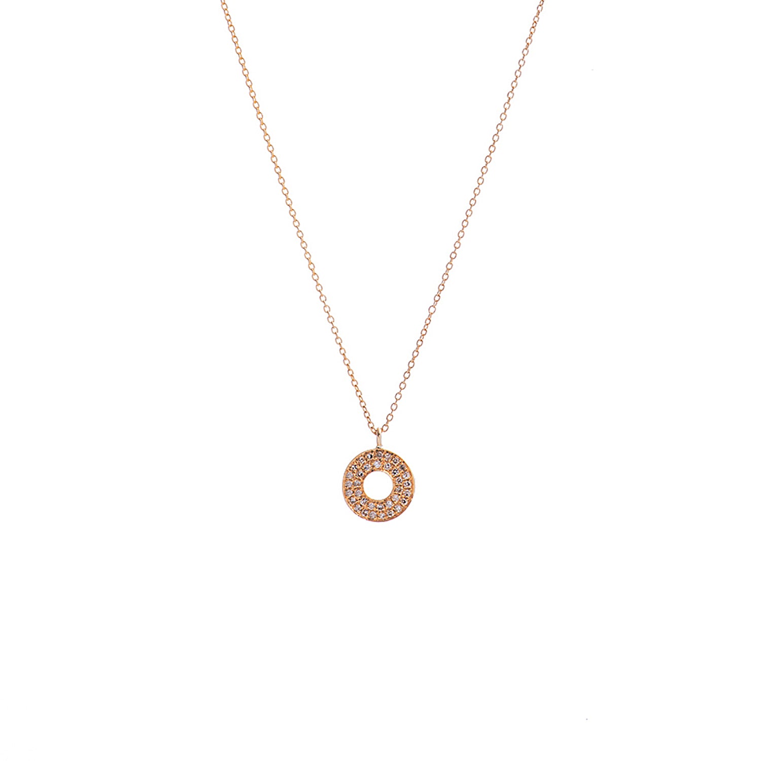 Diamond Circle Necklace