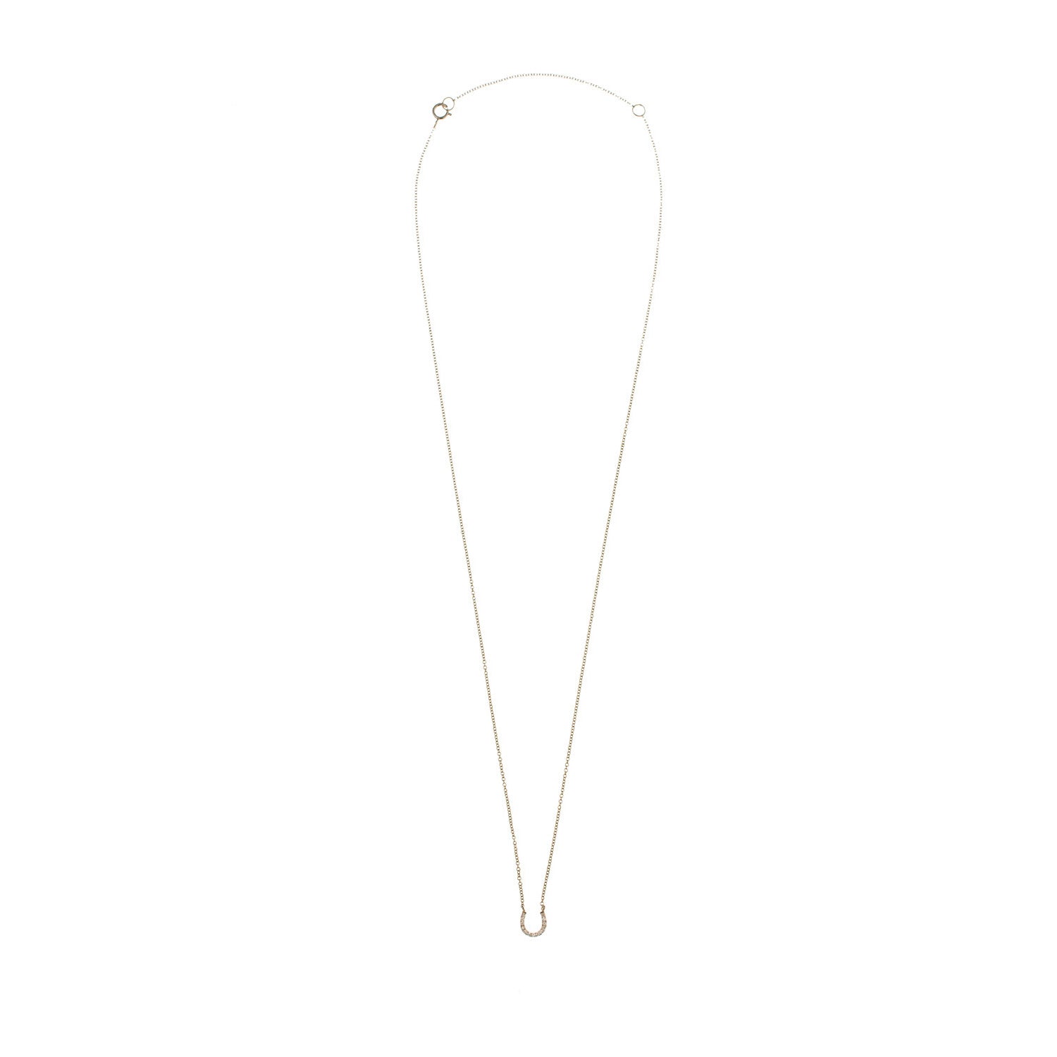 Diamond Horse Shoe Necklace