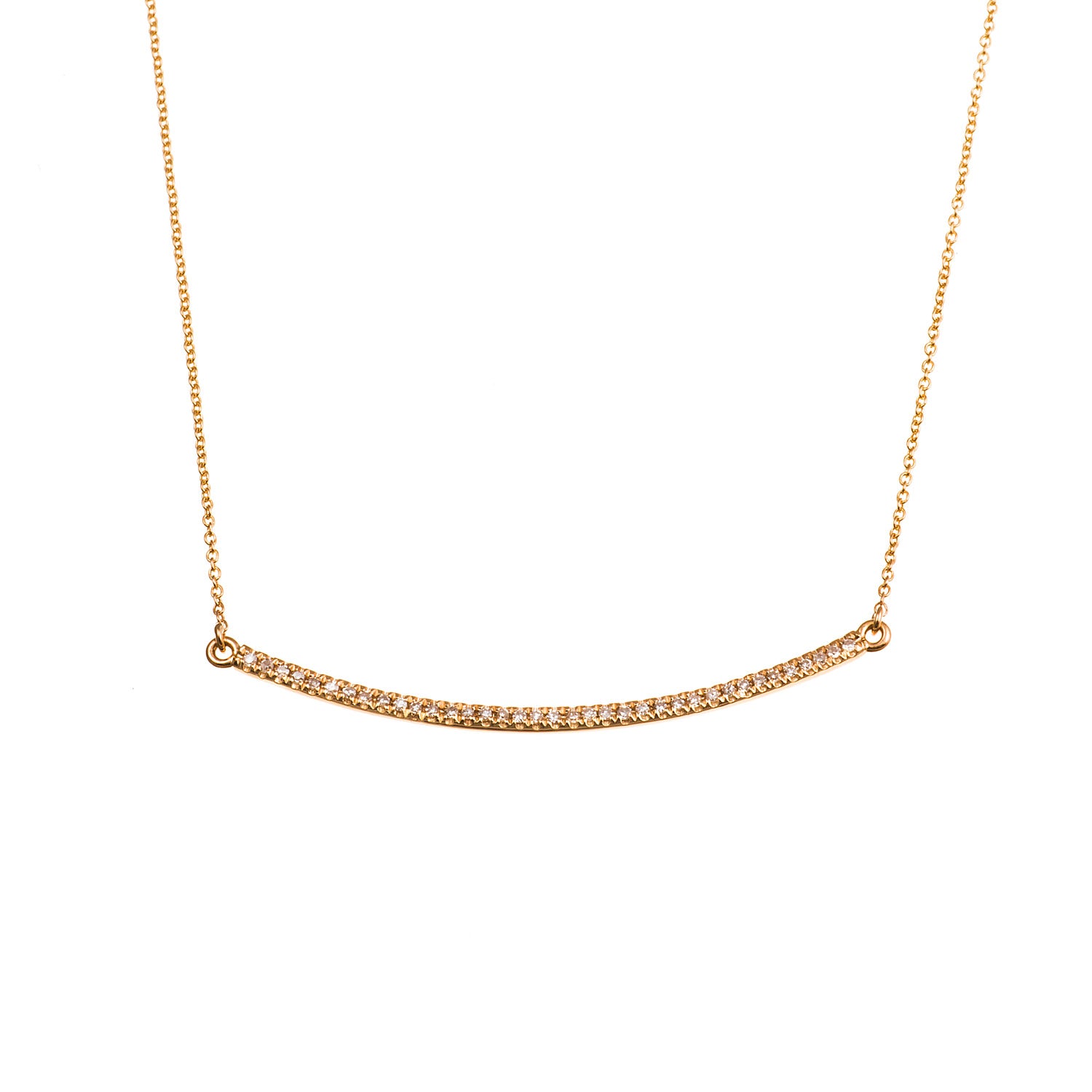 Diamond Bar Necklace