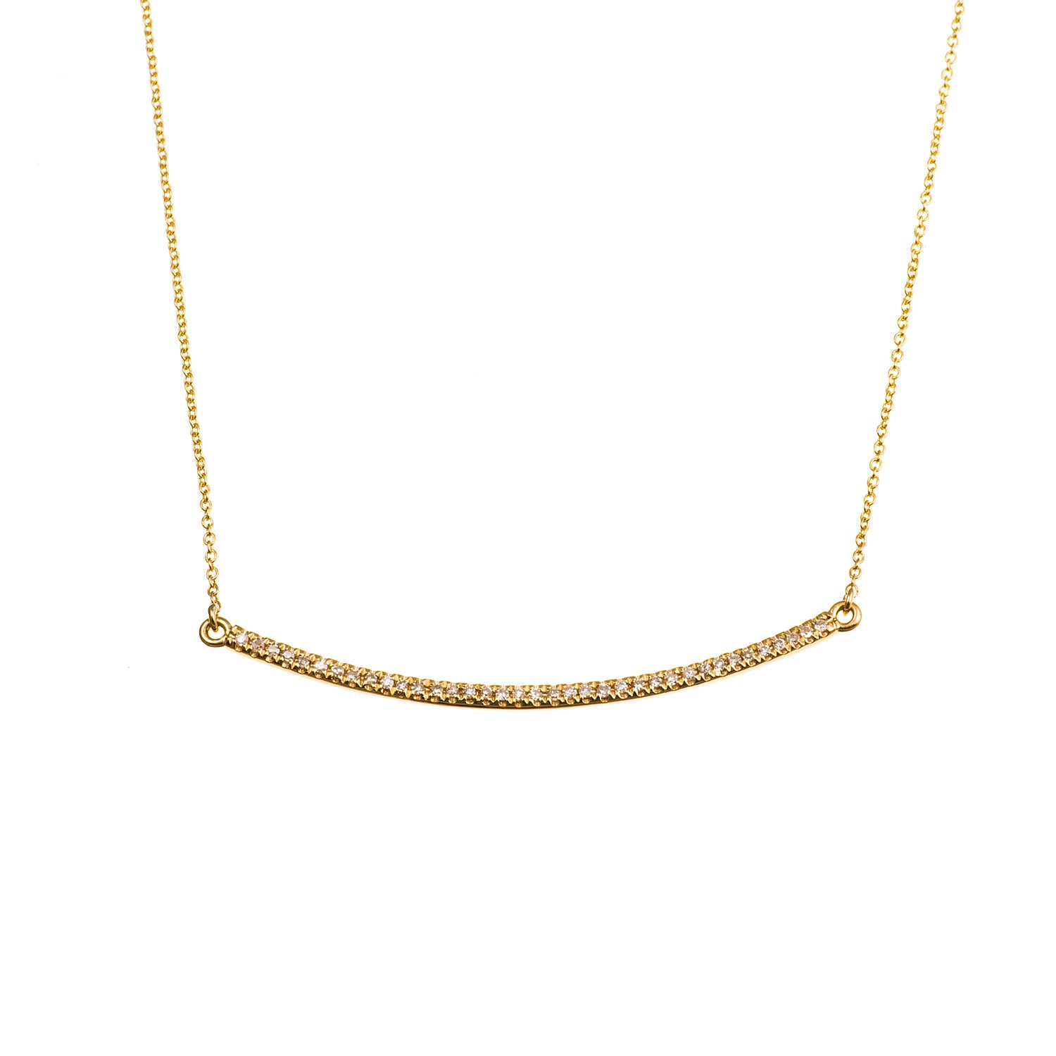 Diamond Bar Necklace