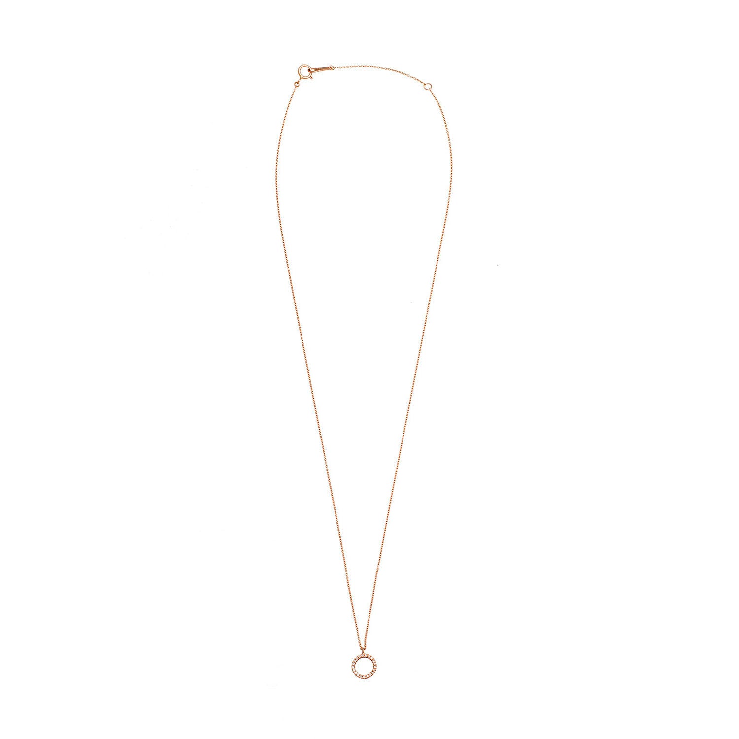 Diamond Circle Necklace