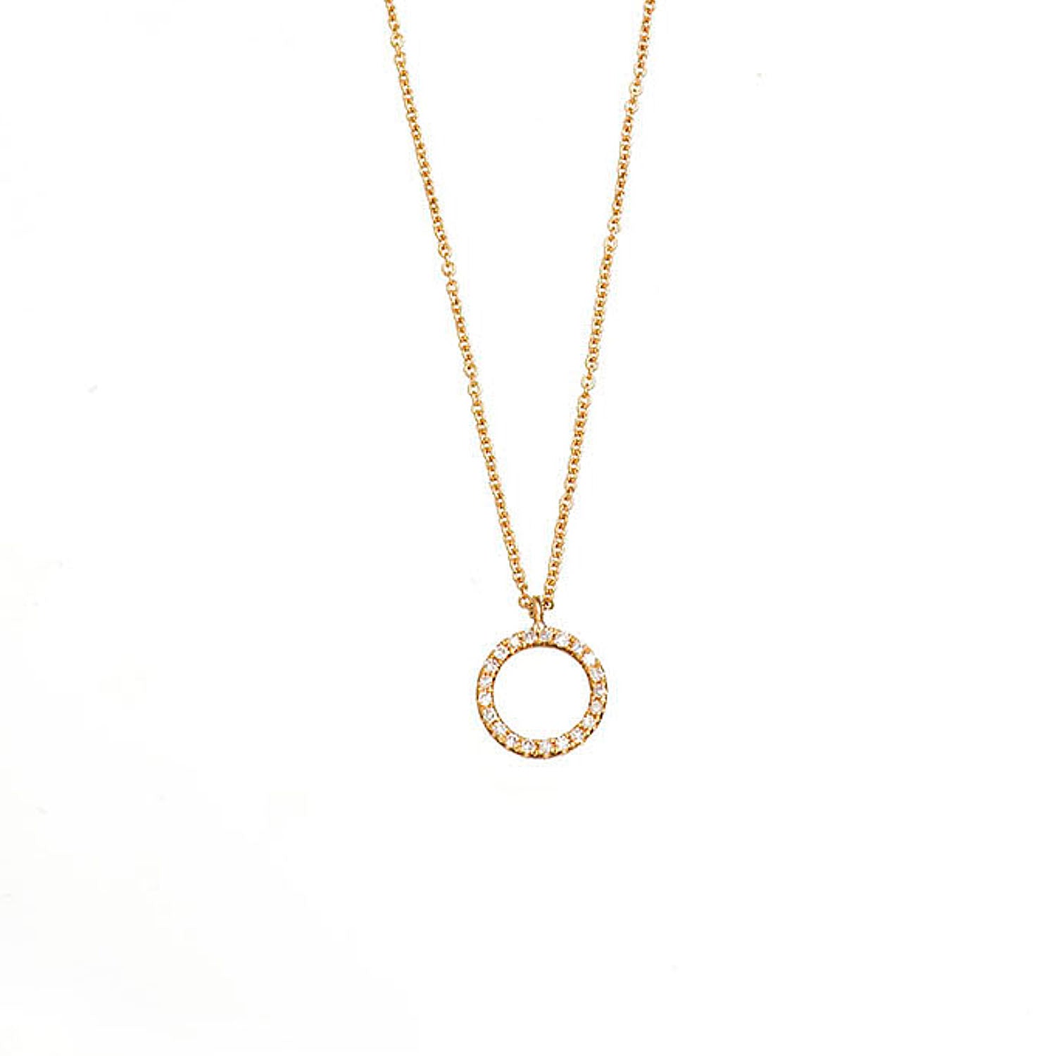 Diamond Circle Necklace