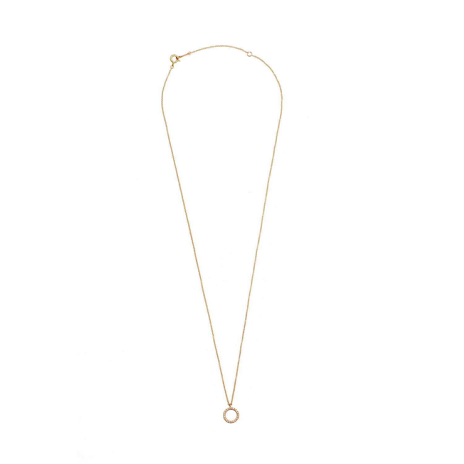 Diamond Circle Necklace