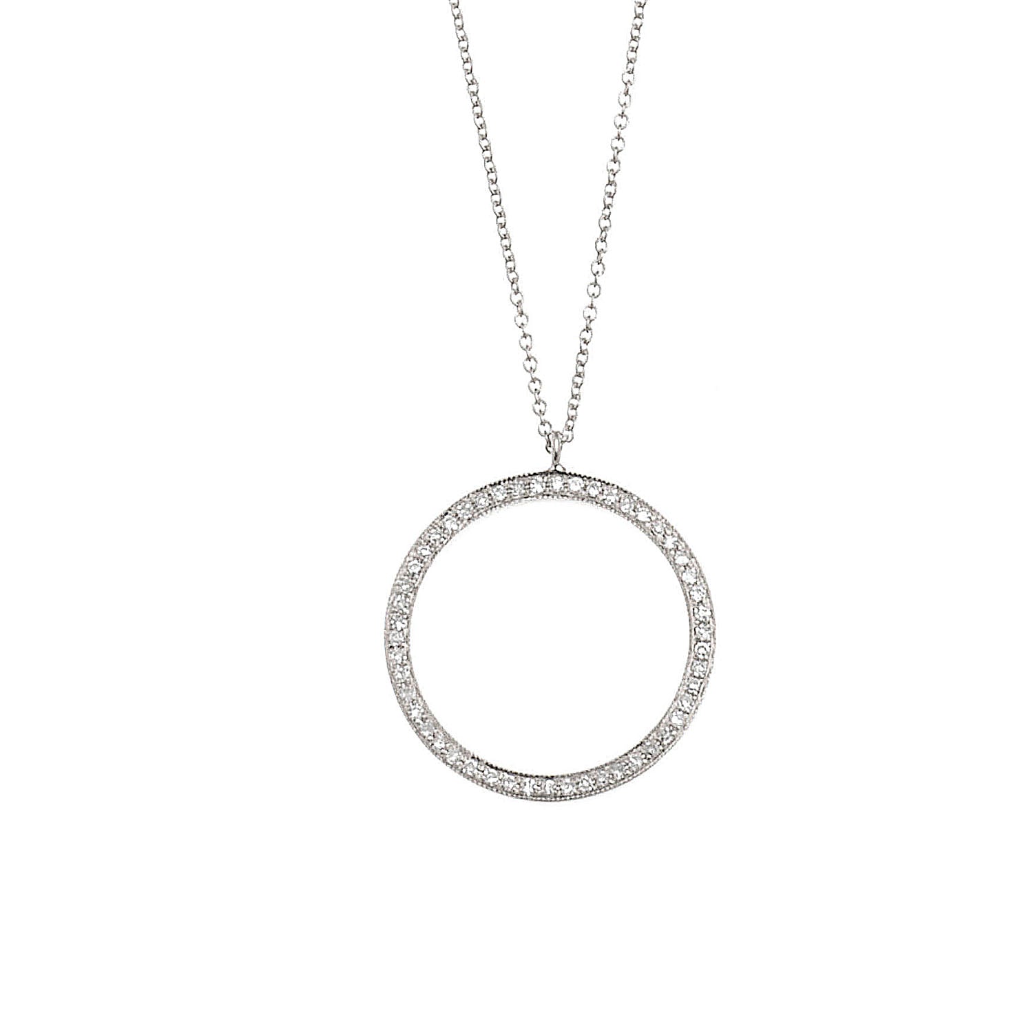 Diamond Circle Necklace
