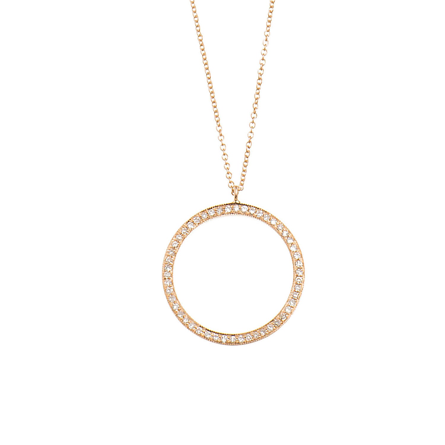 Diamond Circle Necklace