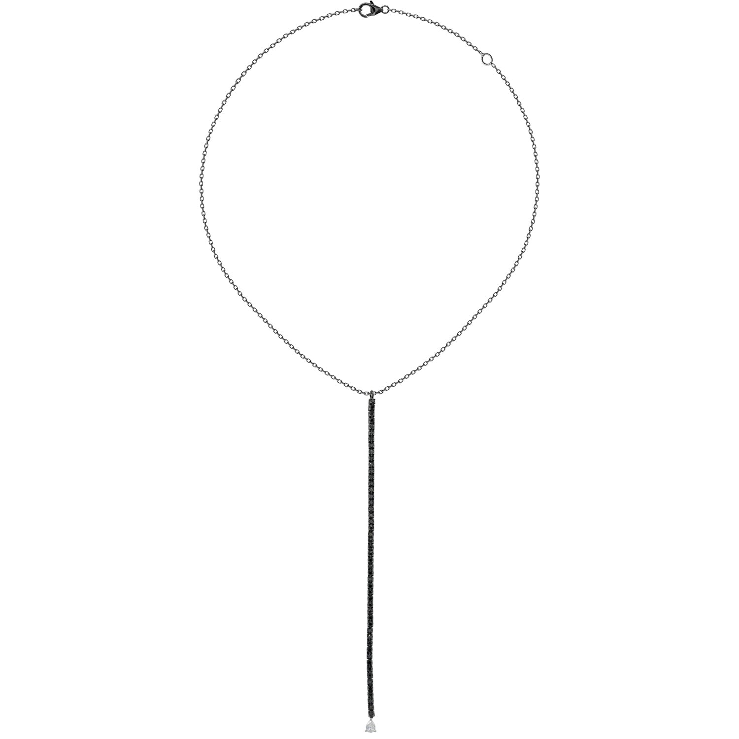 Black and White Diamond Necklace