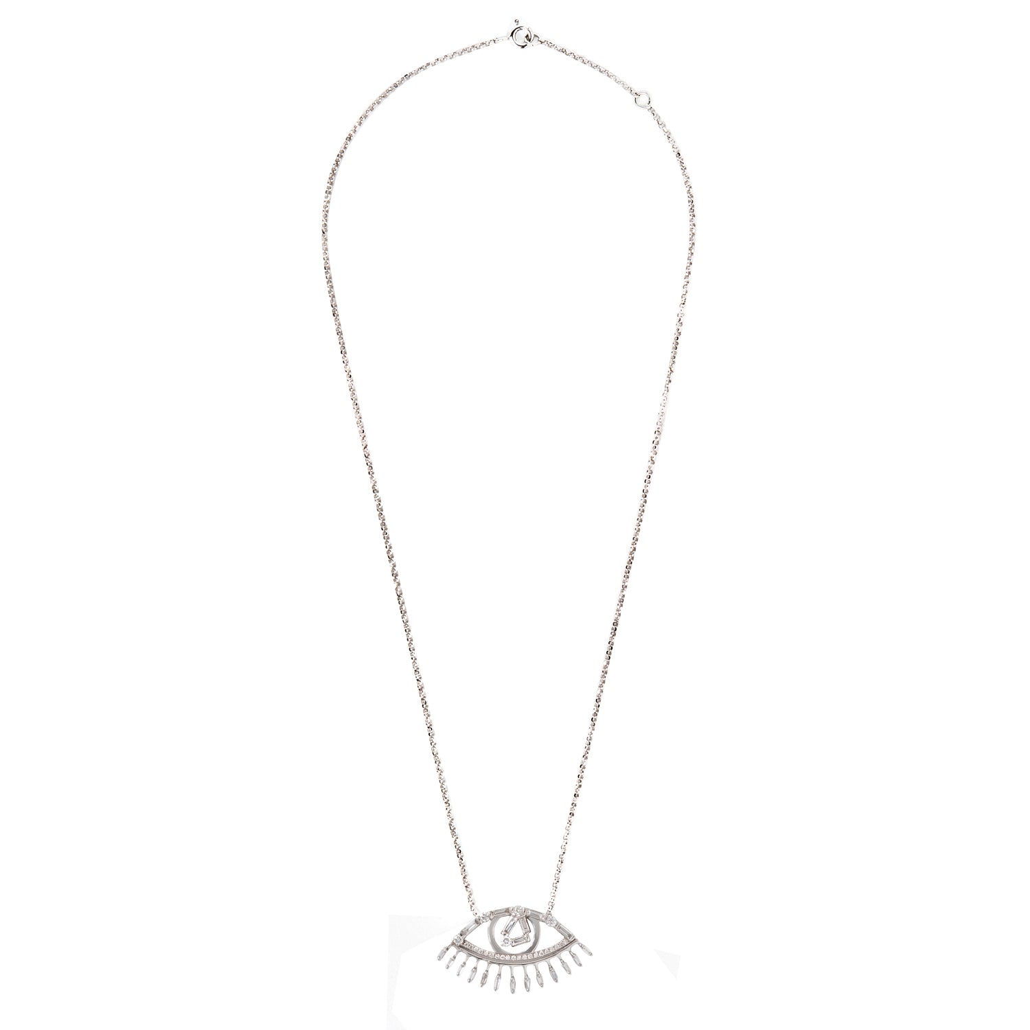 Diamond Evil Eye Necklace