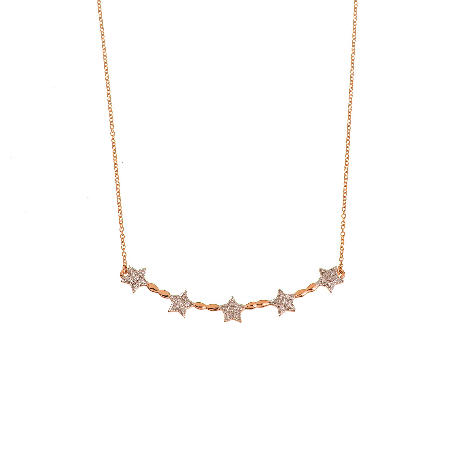 Diamond Star Bar Necklace
