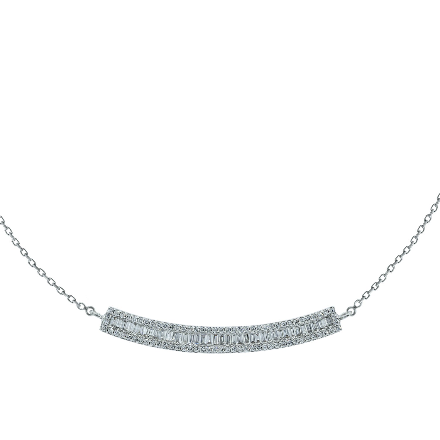 Diamond Bar Necklace