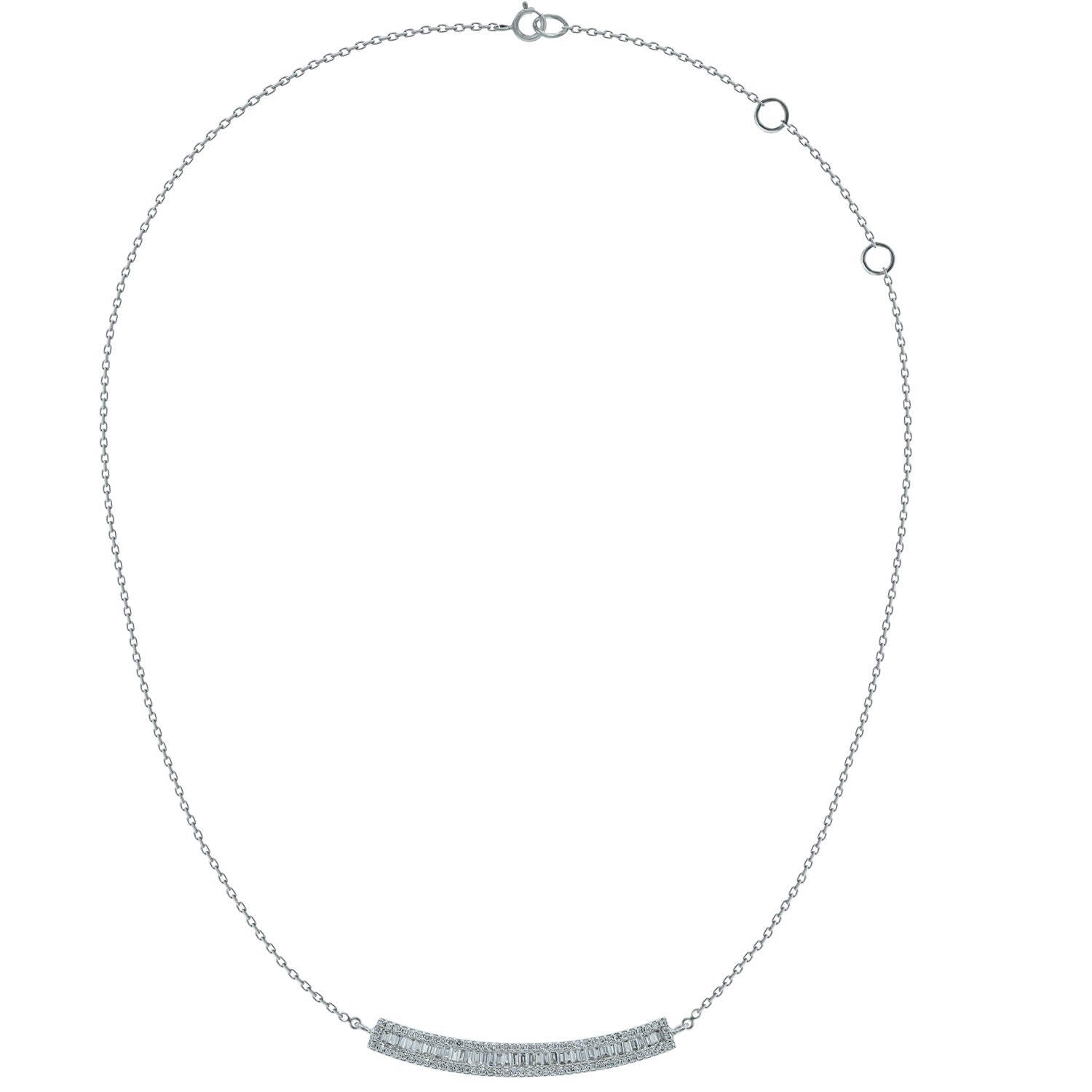 Diamond Bar Necklace
