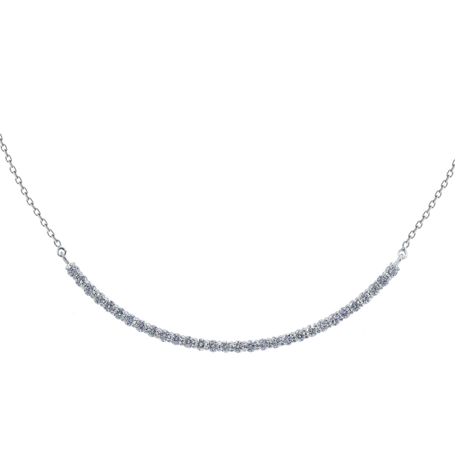 Diamond Bar Necklace