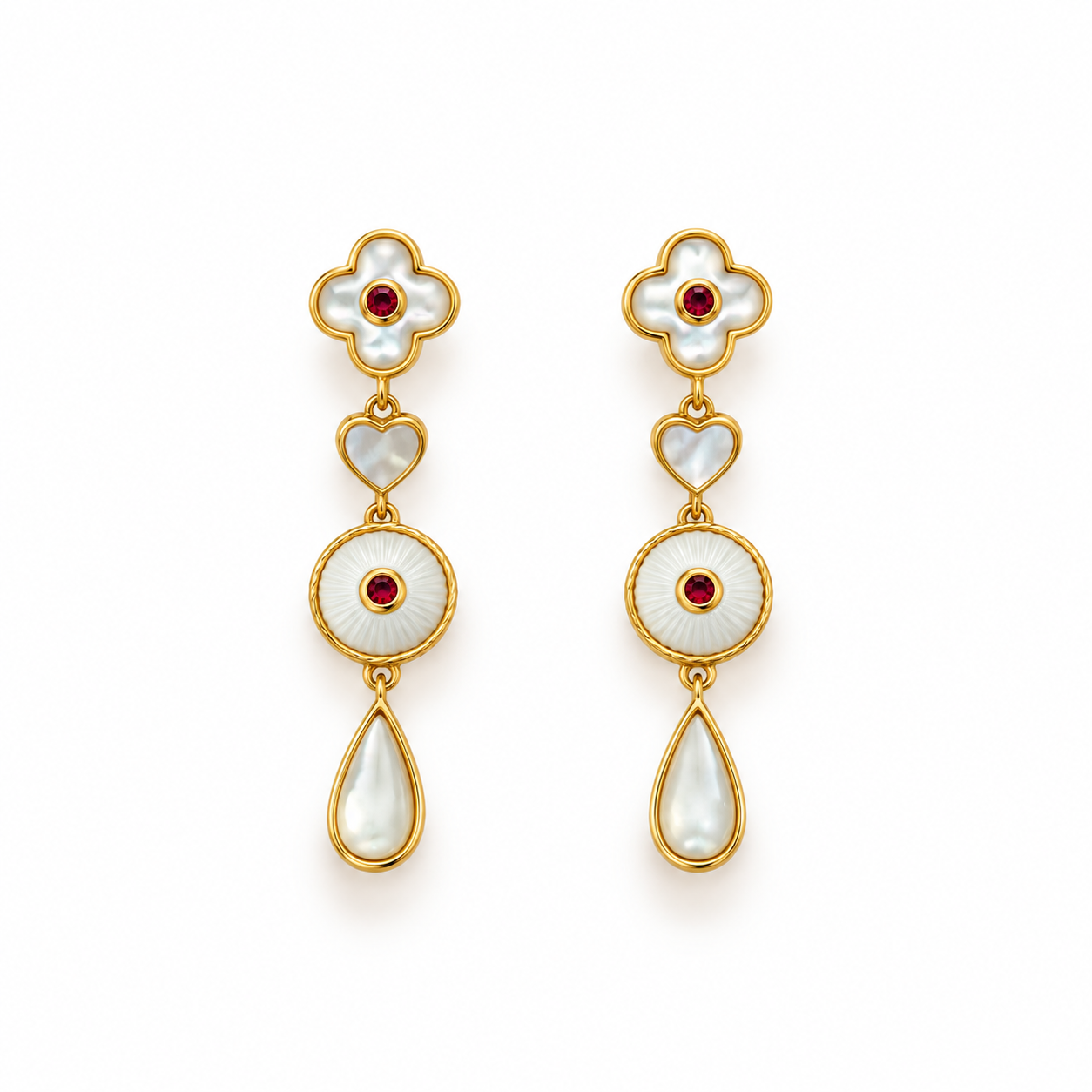 Floral Elegance Drop Earrings