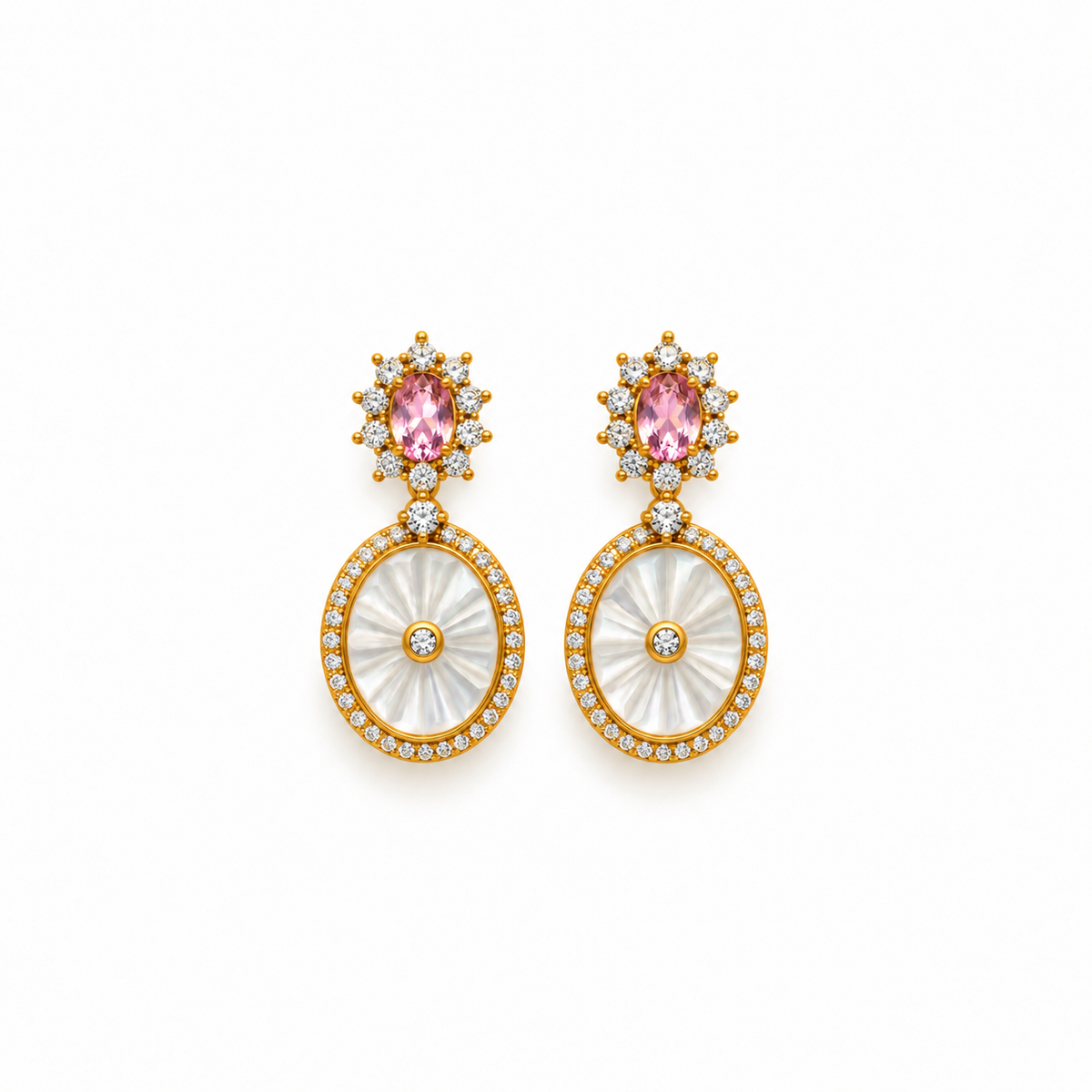 Rosalie Oval Drop Earrings
