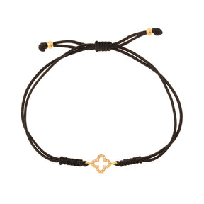 Cord bracelet. Diamond charm cord bracelet. Gold and diamond bracelet. Bracelet with charm and cord. Colourful cord bracelet. Anatol Jewellery. Χρυσά κοσμήματα. Βραχιόλι με κορδόνι. Χρυσό βραχιόλι με μπριγιάν. Κοσμήματα Κηφισιά.