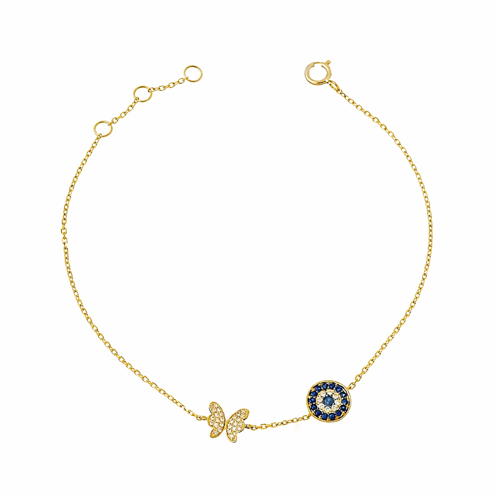 Eye and Butterfly Bracelet