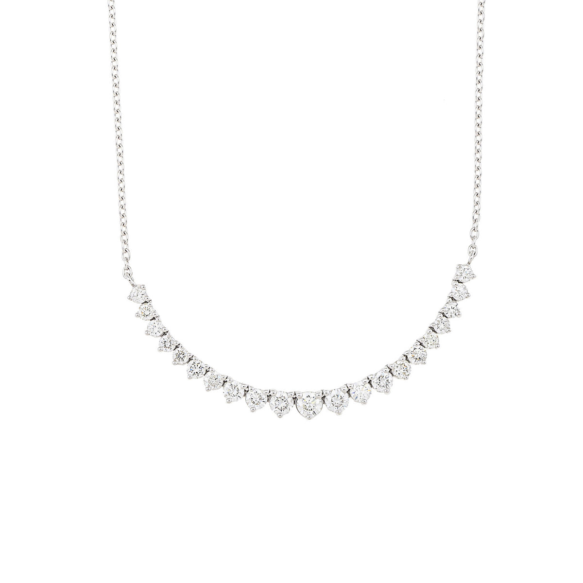 Moving Diamond Bar Necklace