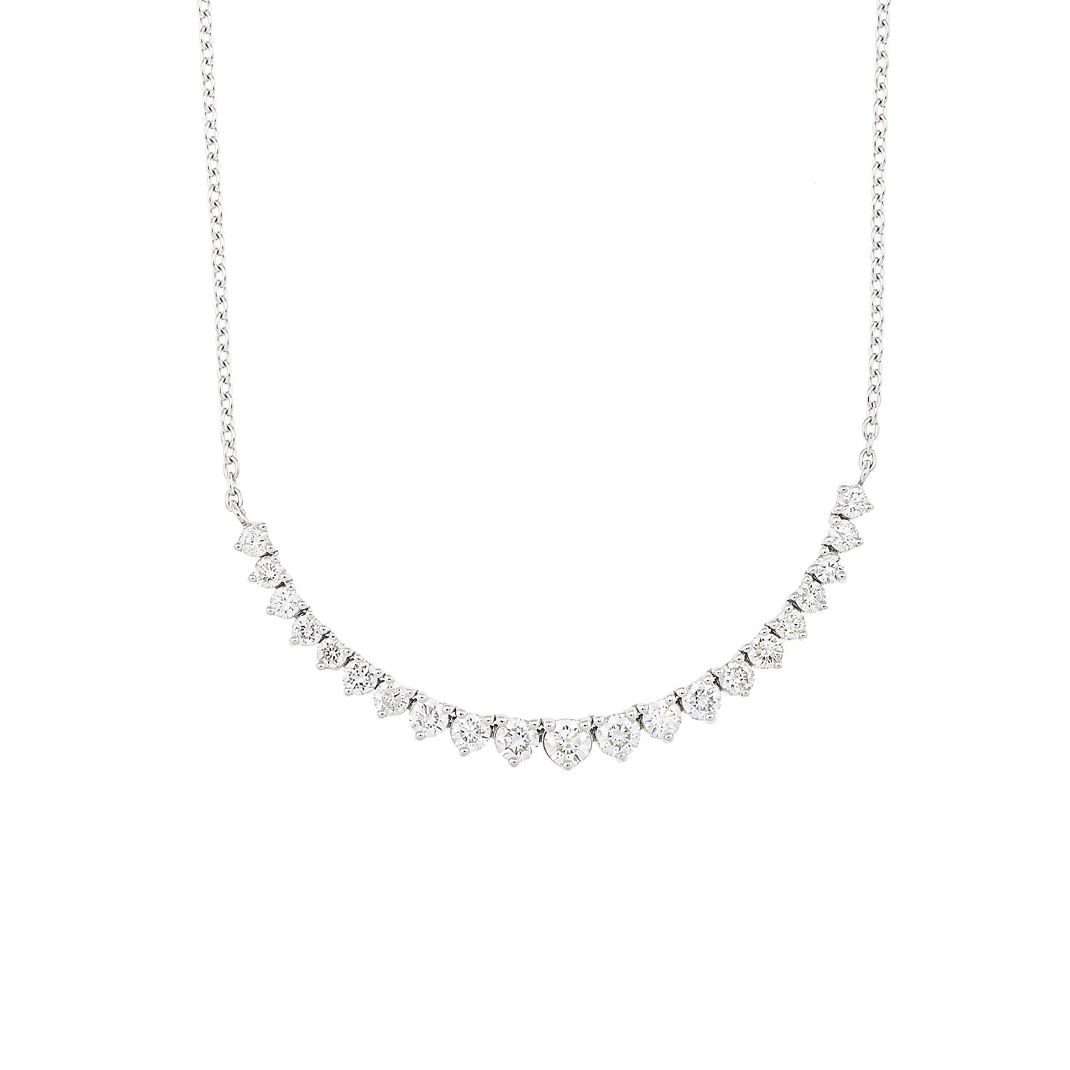Moving Diamond Bar Necklace