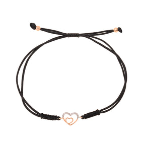 Cord bracelet. Diamond charm cord bracelet. Gold and diamond bracelet. Bracelet with charm and cord. Colourful cord bracelet. Anatol Jewellery. Χρυσά κοσμήματα. Βραχιόλι με κορδόνι. Χρυσό βραχιόλι με μπριγιάν. Κοσμήματα Κηφισιά.