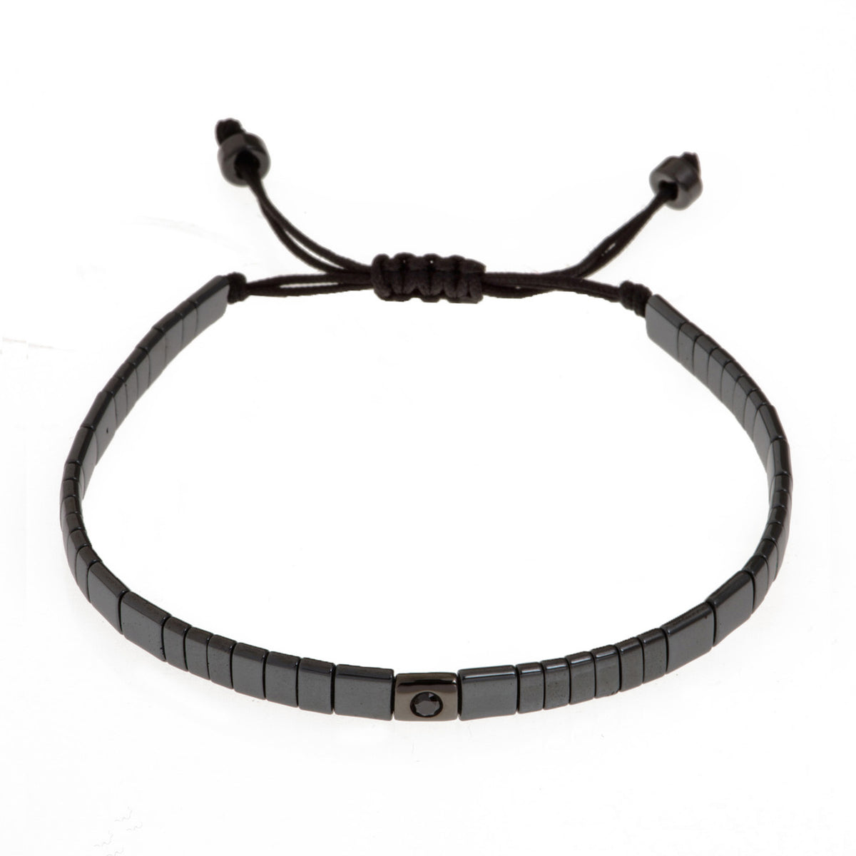 Black Diamond Hematite Bracelet