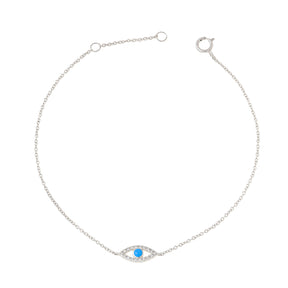 Evil eye bracelet. Diamond evil eye bracelet. Evil eye chain bracelet. Sapphire and diamond eye bracelet. Eye bracelet. Eye jewellery. Anatol jewellery. Χρυσά κοσμήματα. Κόσμημα με μάτι. Βραχιόλι με μάτι. Χρυσό μάτι με μπριγιάν. Ανατολ κοσμήματα.