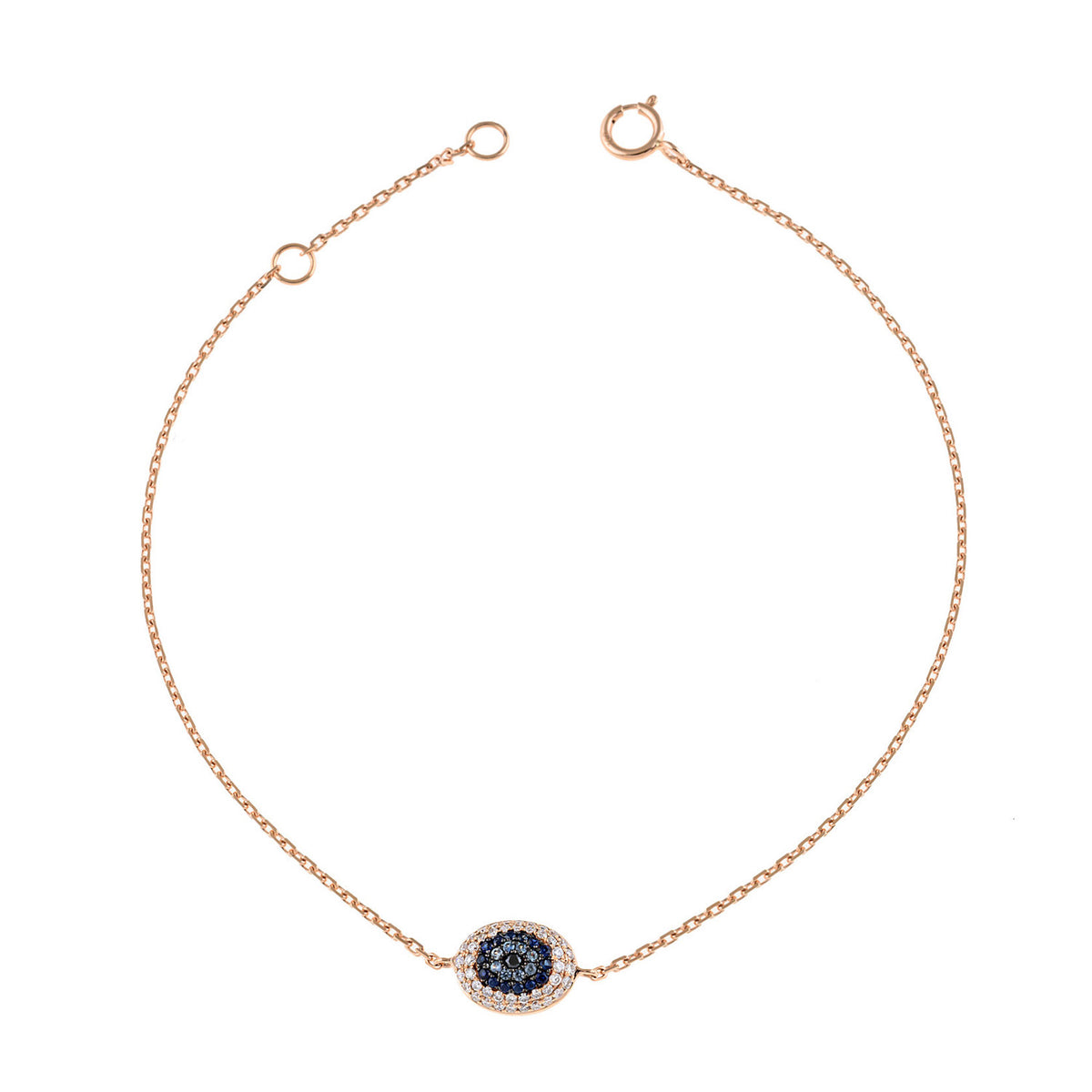 Evil eye bracelet. Diamond evil eye bracelet. Evil eye chain bracelet. Sapphire and diamond eye bracelet. Eye bracelet. Eye jewellery. Anatol jewellery. Χρυσά κοσμήματα. Κόσμημα με μάτι. Βραχιόλι με μάτι. Χρυσό μάτι με μπριγιάν. Ανατολ κοσμήματα.