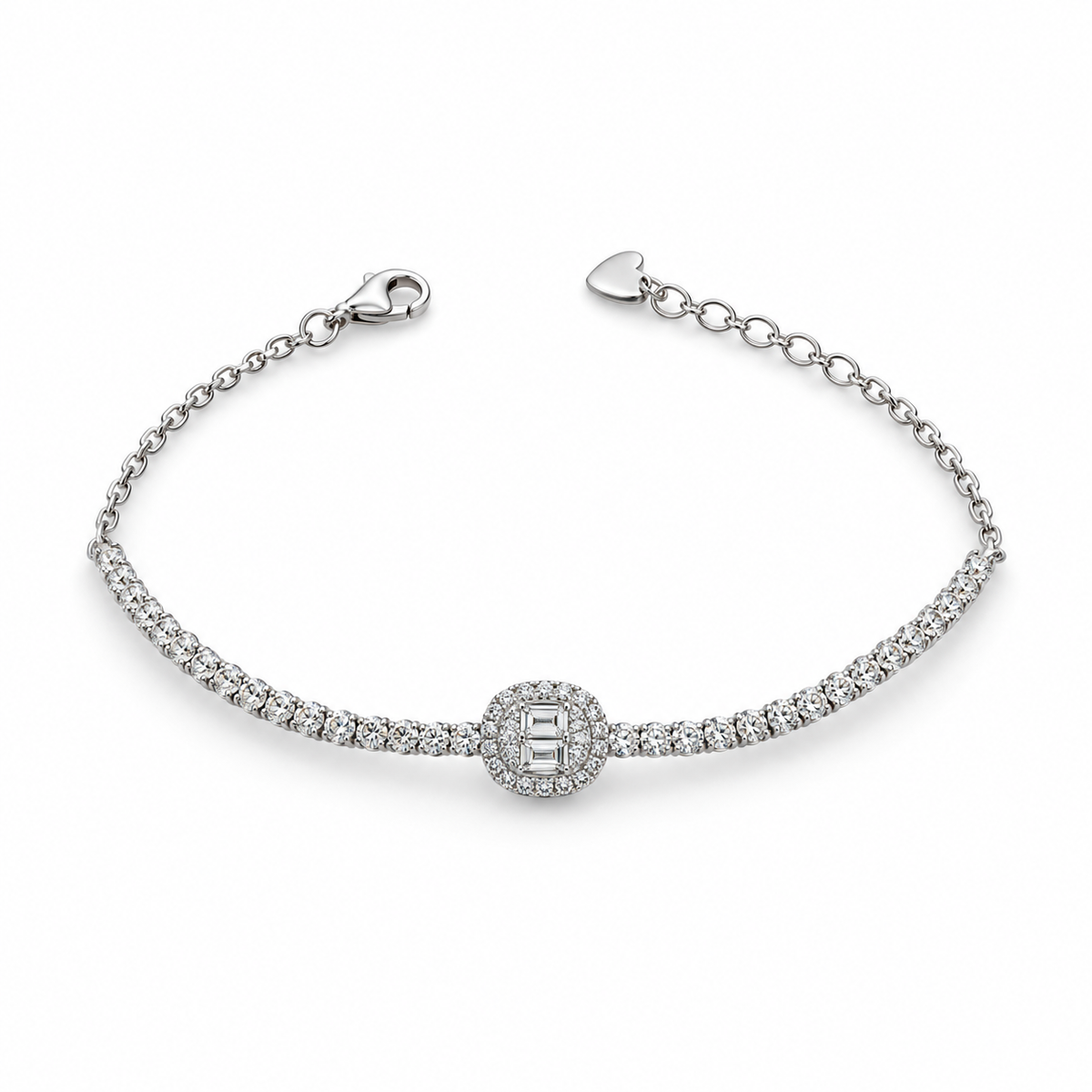 Oval Oasis Diamond Tennis Bracelet