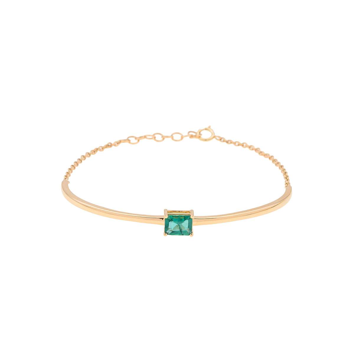 Emerald Top Bangle Bracelet