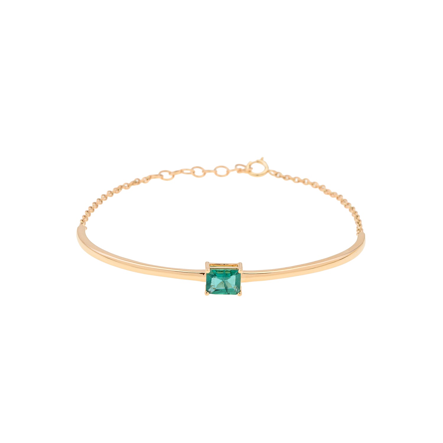 Emerald Top Bangle Bracelet