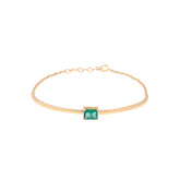 Emerald Top Bangle Bracelet