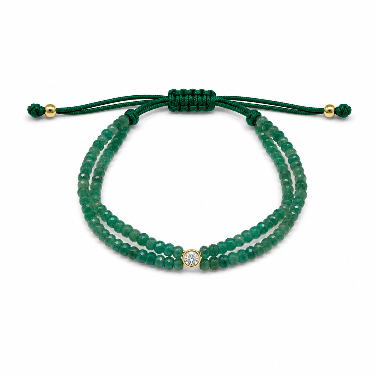 Diamond in Emeralds Bracelet