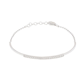 Diamond Bar Bangle Bracelet